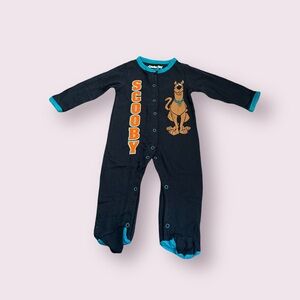 NWT Scooby-Doo Button Front Footies Baby Size 0-3 Months